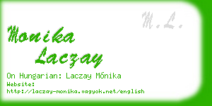 monika laczay business card